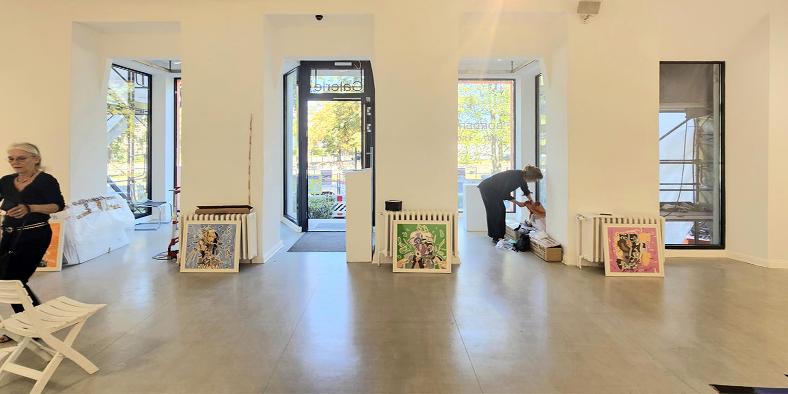 Ausstellung - Die Neuen - Aufbau Bilder