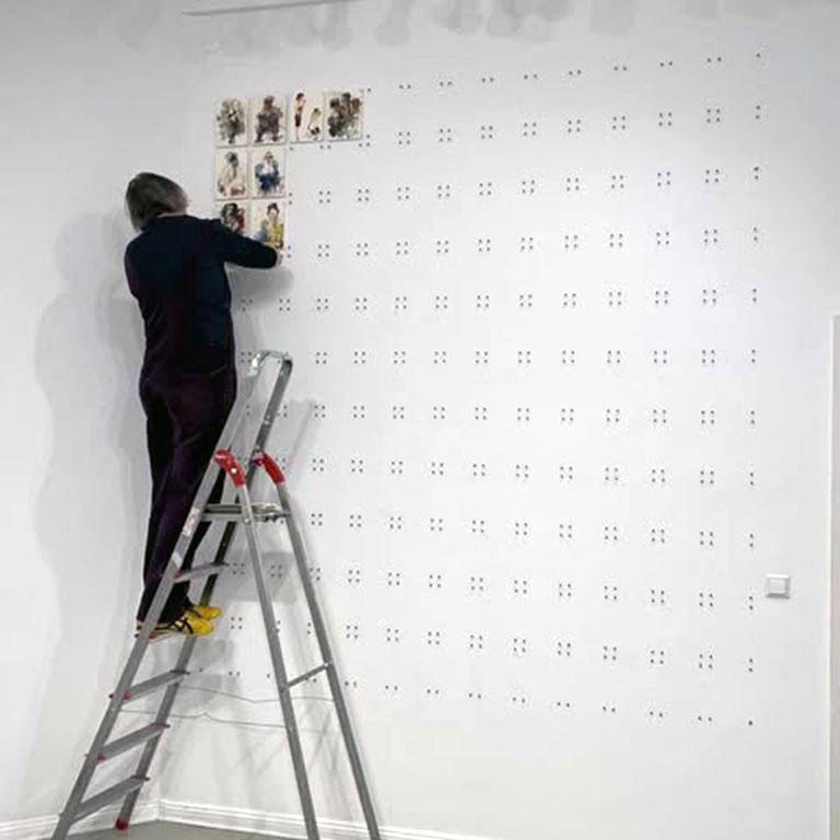 Ausstellung Leib und Seele - Aufbau